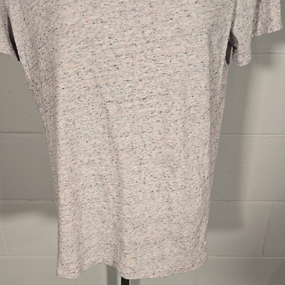 Women's V-Neck PINK Speckled Top - Picture 3 of 7